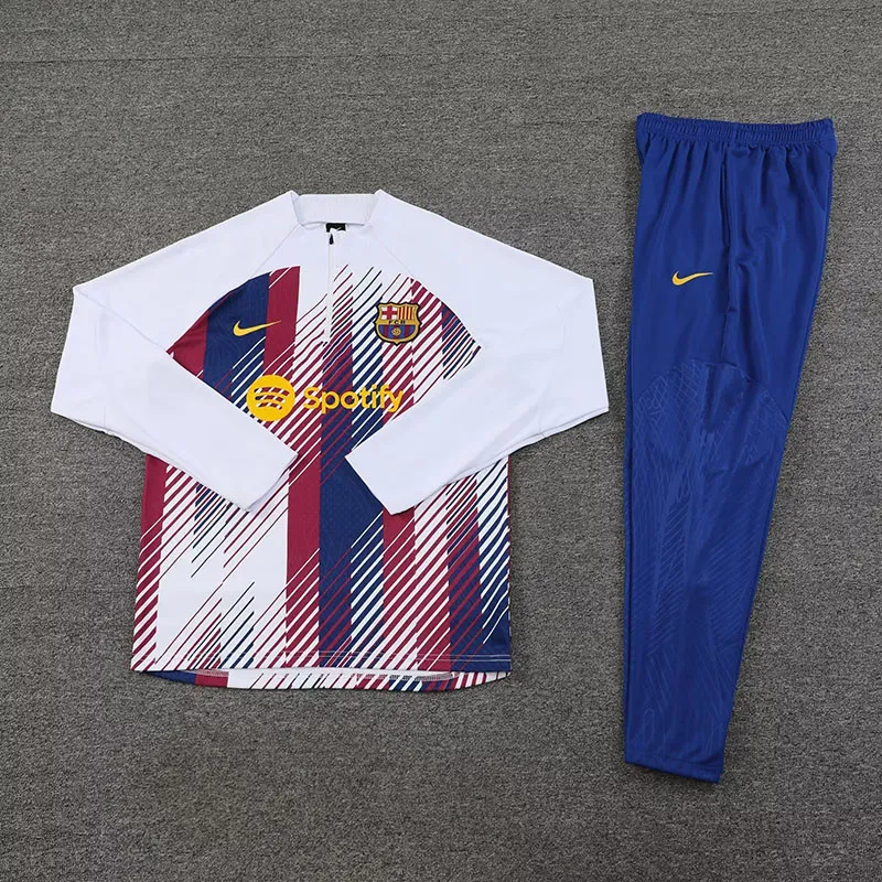 Barcelona 23-24 Long Sleeve Training Set - Red & Blue